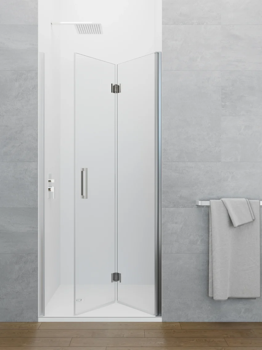 División de Baño con 1 cristal fijo 1 cristal batiente (copia) - Imagen 3